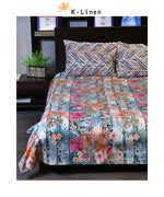 copy watercolor garden cotton bed sheet set 1 bed sheet set.