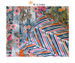 copy watercolor garden cotton bed sheet set 1 bed sheet set.