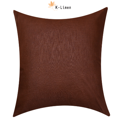 square shape velvet floor cushion pack of 2 brown