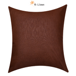 square shape velvet floor cushion pack of 2 brown