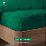 terry exclusive sheet emerald green