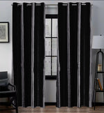 premium net curtains black