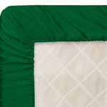 satin silk fitted sheet green