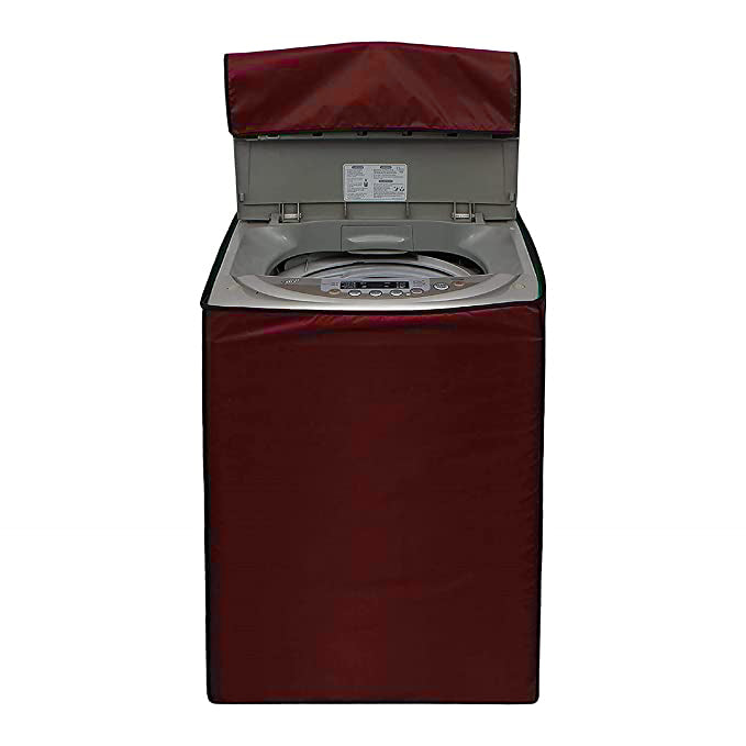 washing machine cover maroon