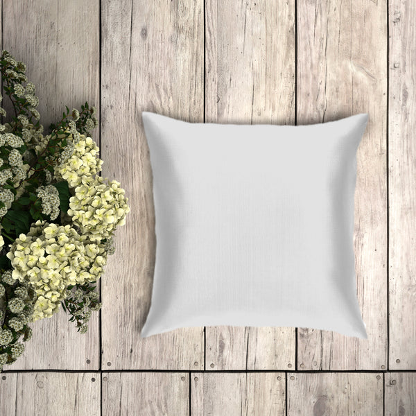 Silk Cushion Cover - White - Pack Of Two