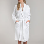 waffle bathrobe white