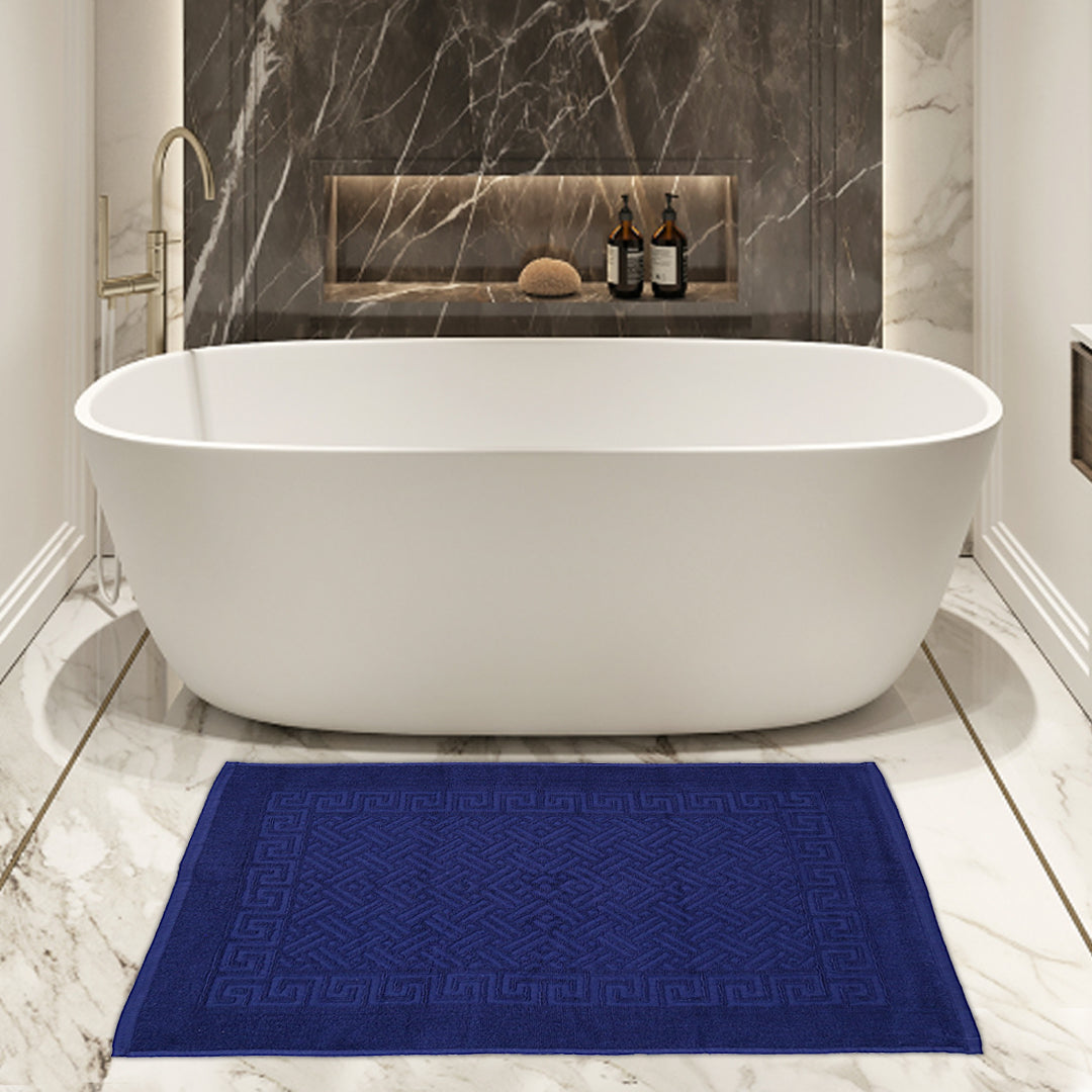 Greek Bath Mat - Blue