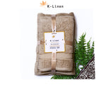 superior 3 piece towel set beige towel.