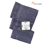 superior 3 piece towel set grey towel.