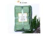 superior 3 piece towel set emerlad green towel.