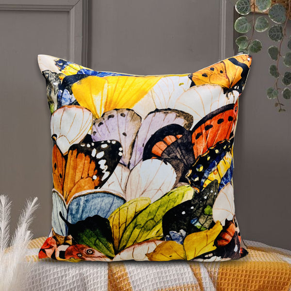 Digital Printed Silk Cushion Cover - Butterfly