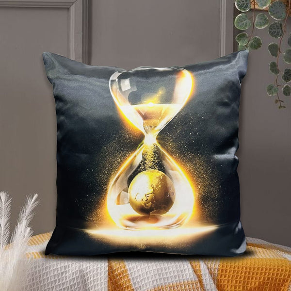 Digital Printed Silk Cushion Cover - Time Lapse - Pack Of Two