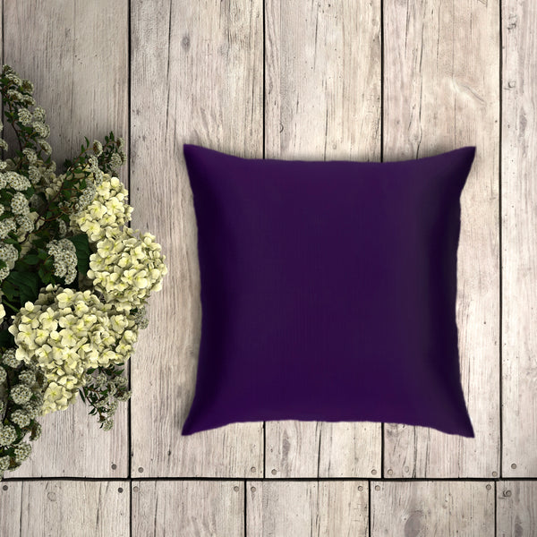 Silk Cushion Cover - Purple