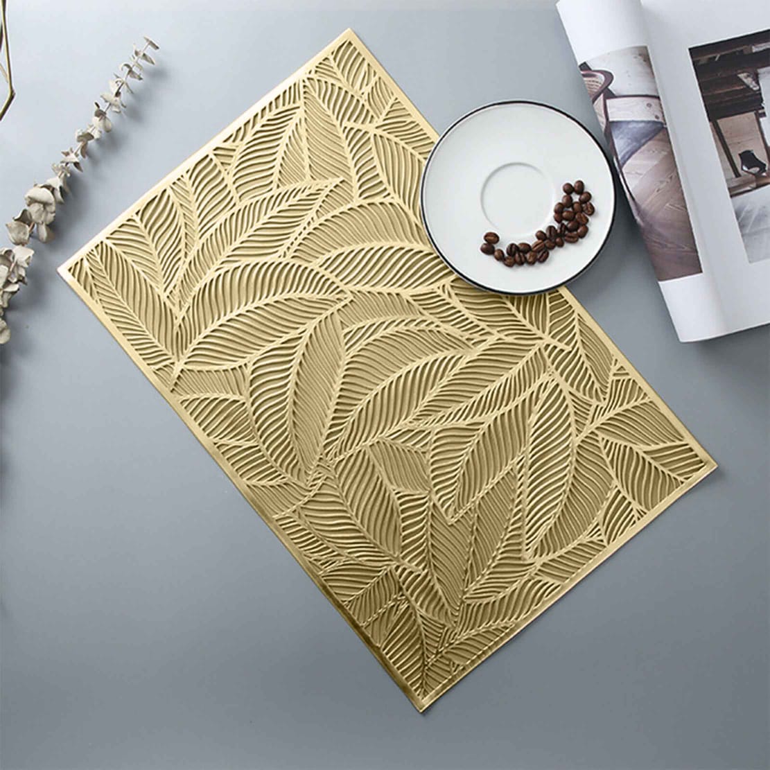 6 piece table matt blossom dining table mat set.