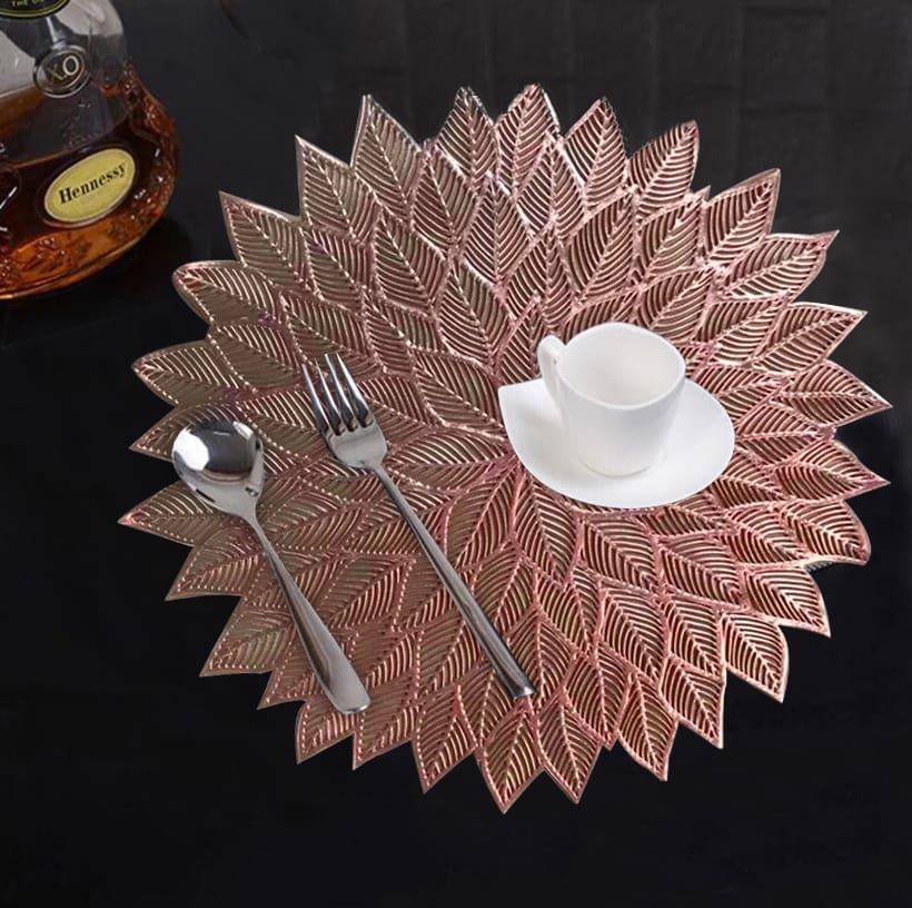 6 piece table matt radiance dining table mat set.