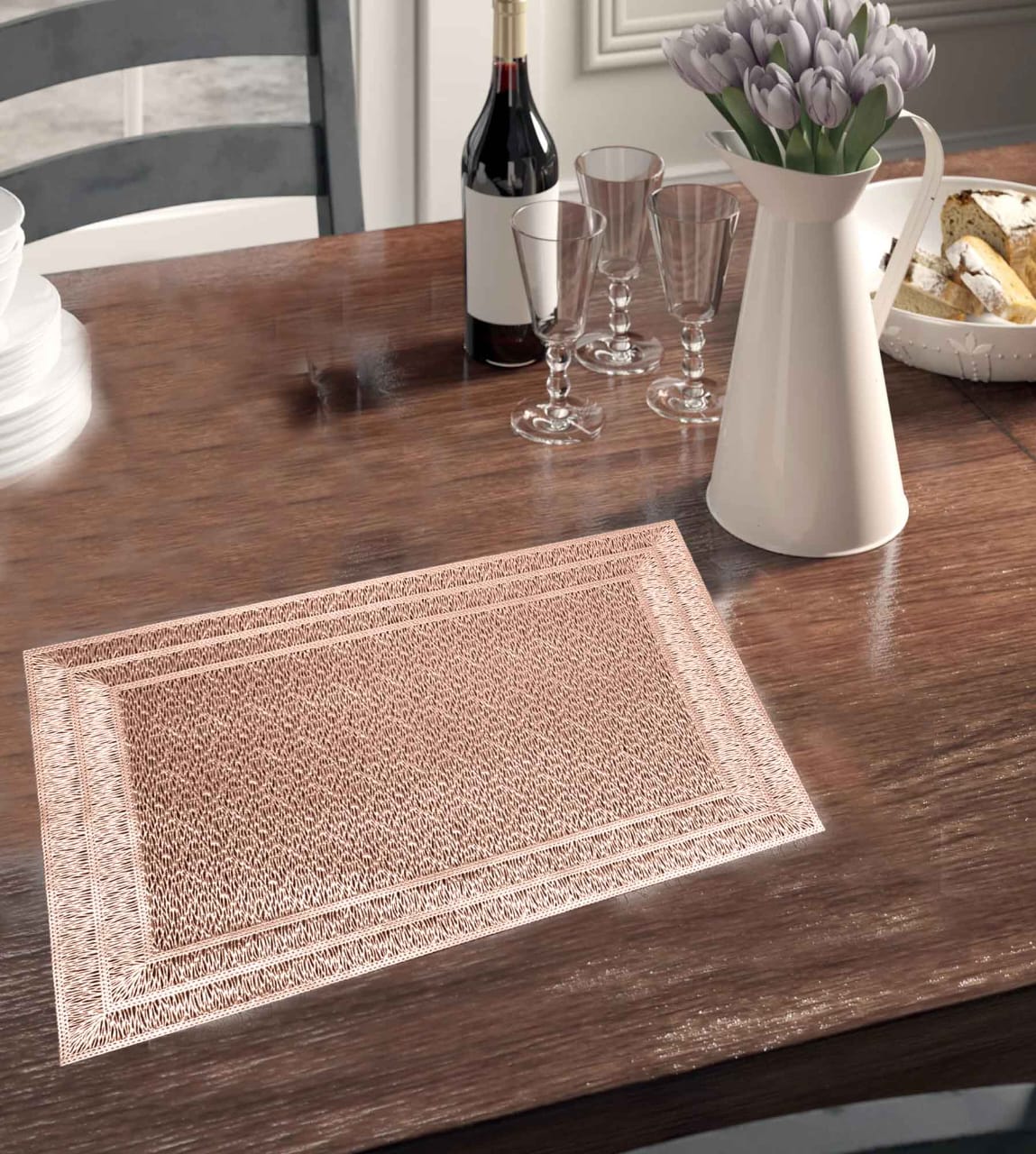 6 piece table matt halo dining table mat set.