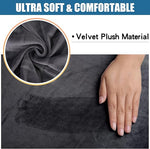 modern velvet dining chair seat cover grey