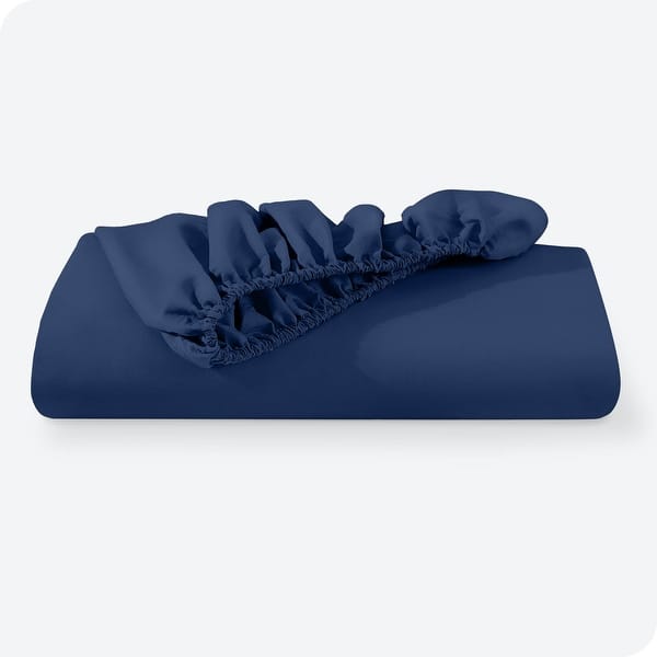 Jersey Bed Fitted Sheet - Navy Blue