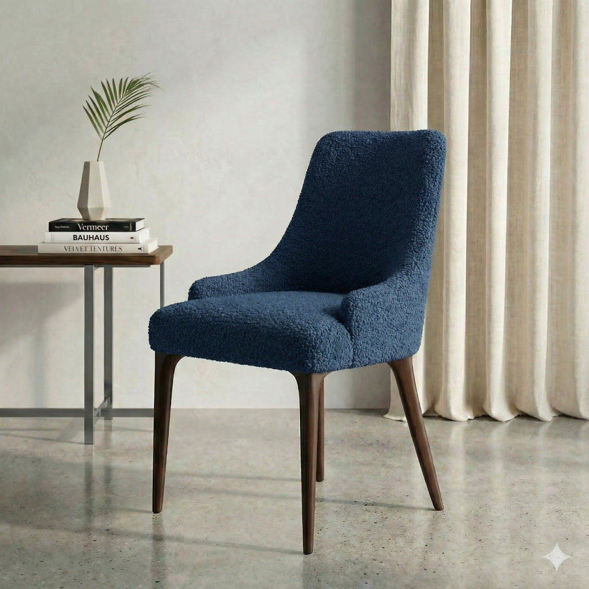 Terry Turkish Chair Cover -Blue
