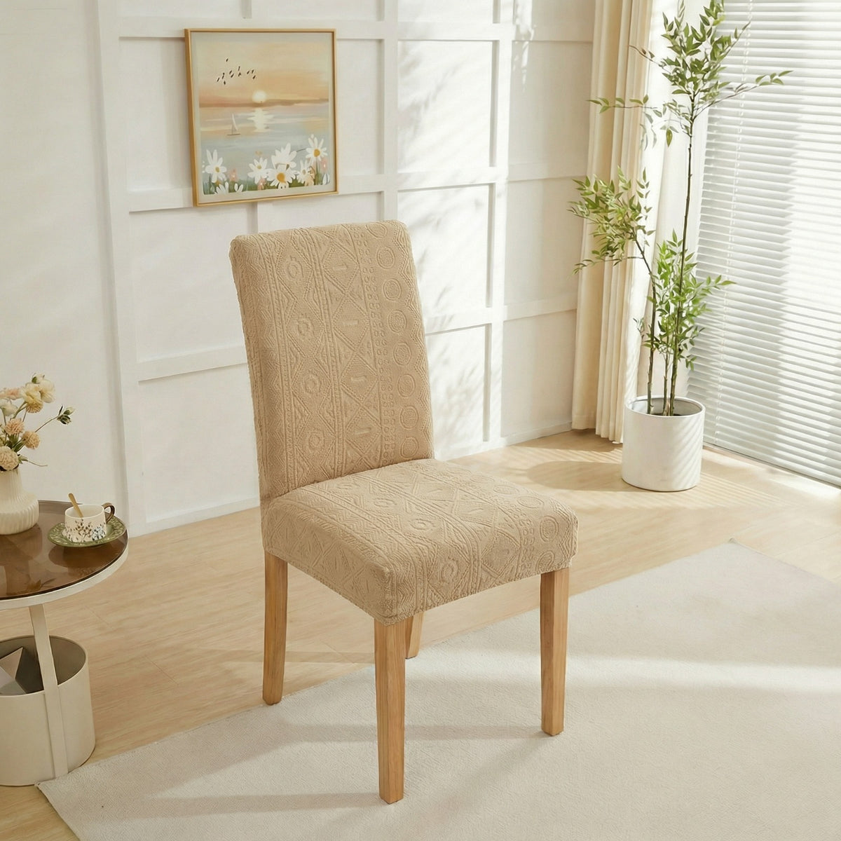 Bohemian Chair Cover Camel Brown