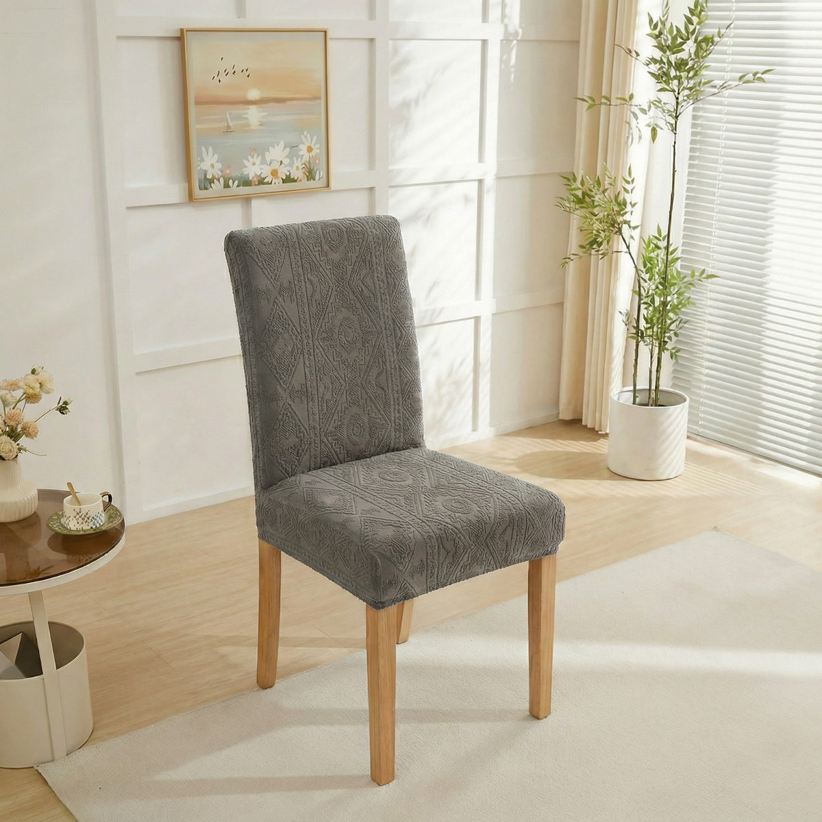 Bohemian Chair Cover Grey