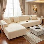 Bohemian L Shape Sofa Cover - Beige