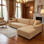 Bohemian L Shape Sofa Cover Camel