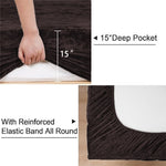 velvet fitted sheet brown