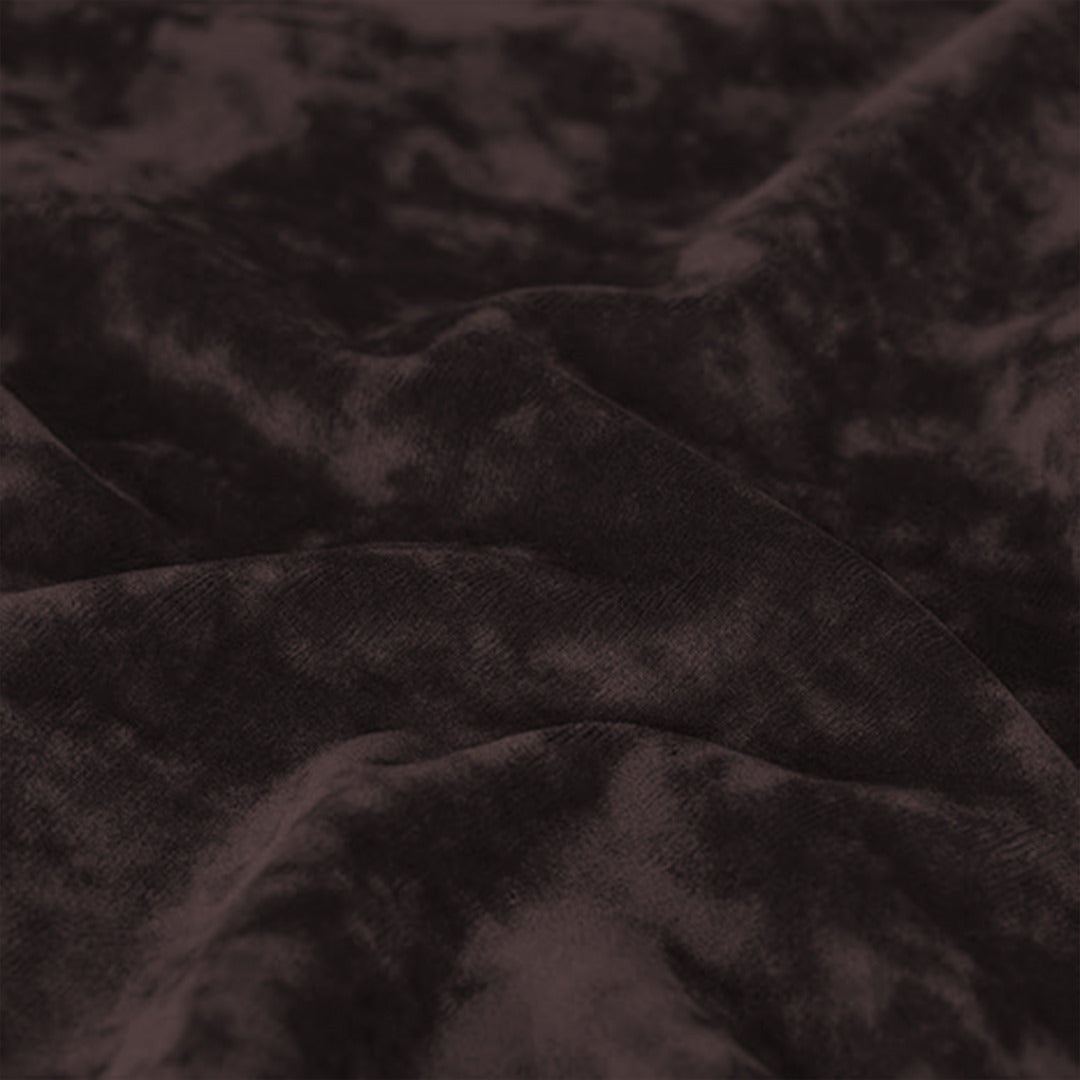 velvet fitted sheet brown