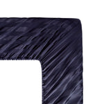 Cotton Sateen Stripe Fitted Sheet 3 Pcs Indigo 