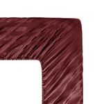 Cotton Sateen Stripe Fitted Sheet 3 Pcs Maroon 