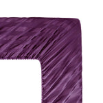 Cotton Sateen Stripe Fitted Sheet 3 Pcs Purple
