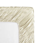 Cotton Sateen Stripe Fitted Sheet 3 Pcs off-white