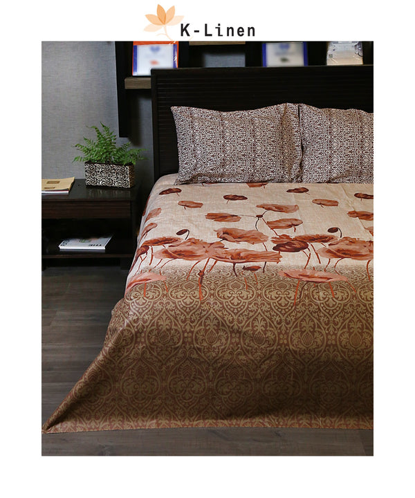 Wallnut Florance Bed Sheet