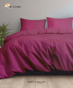 dark purple solid bed sheet set bed sheet set.