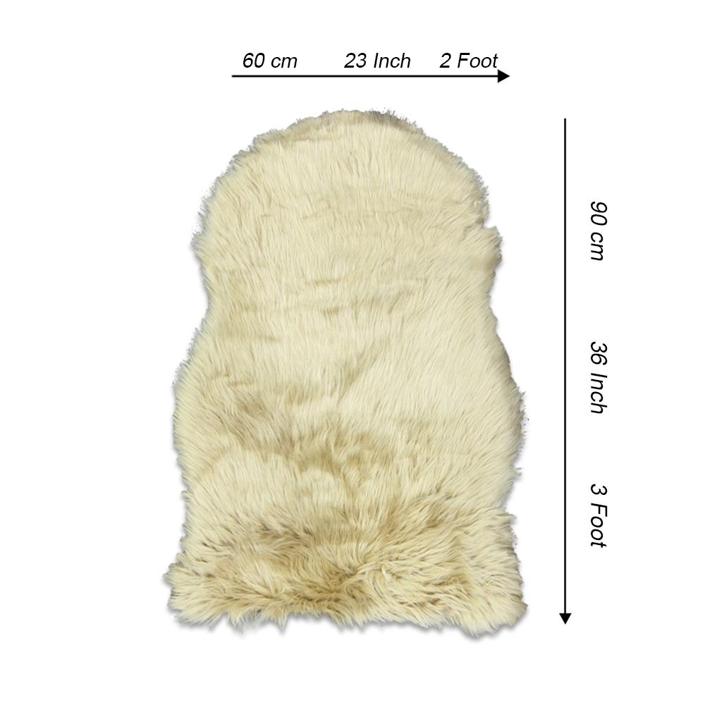 diamond shape furry rug yellow