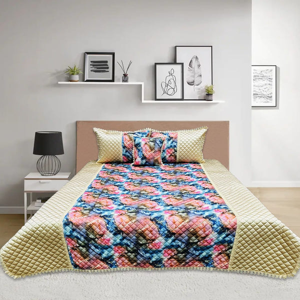 Digital Quilted Bed Spread - 4 Pcs - SoftQuill