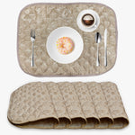 dining table place mat dark grey
