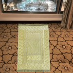 embroided velvet prayer mat beige