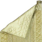 embroided velvet prayer mat beige