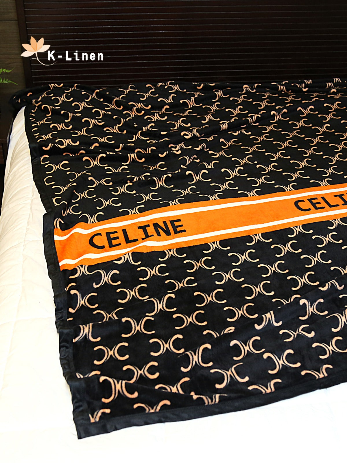 Printed Fleece Blanket - Celine