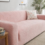 Flora Jacquard Sofa Cover Tea Rose