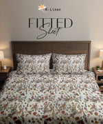 floral printed fitted sheet