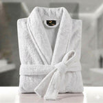 Fluffy Bathrobe White