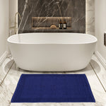 greek bath mat blue