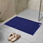 greek bath mat blue