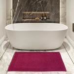 greek bath mat red