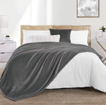 charcoal microfiber plush blanket blanket.