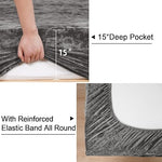 velvet fitted sheet grey