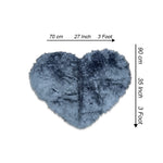 heart shaped rug grey
